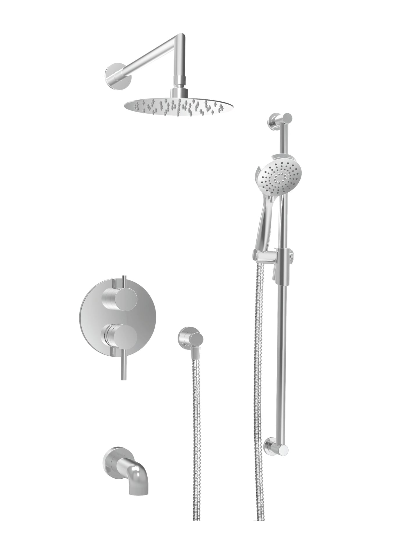 Baril - Zip B66 Complete pressure balanced shower kit