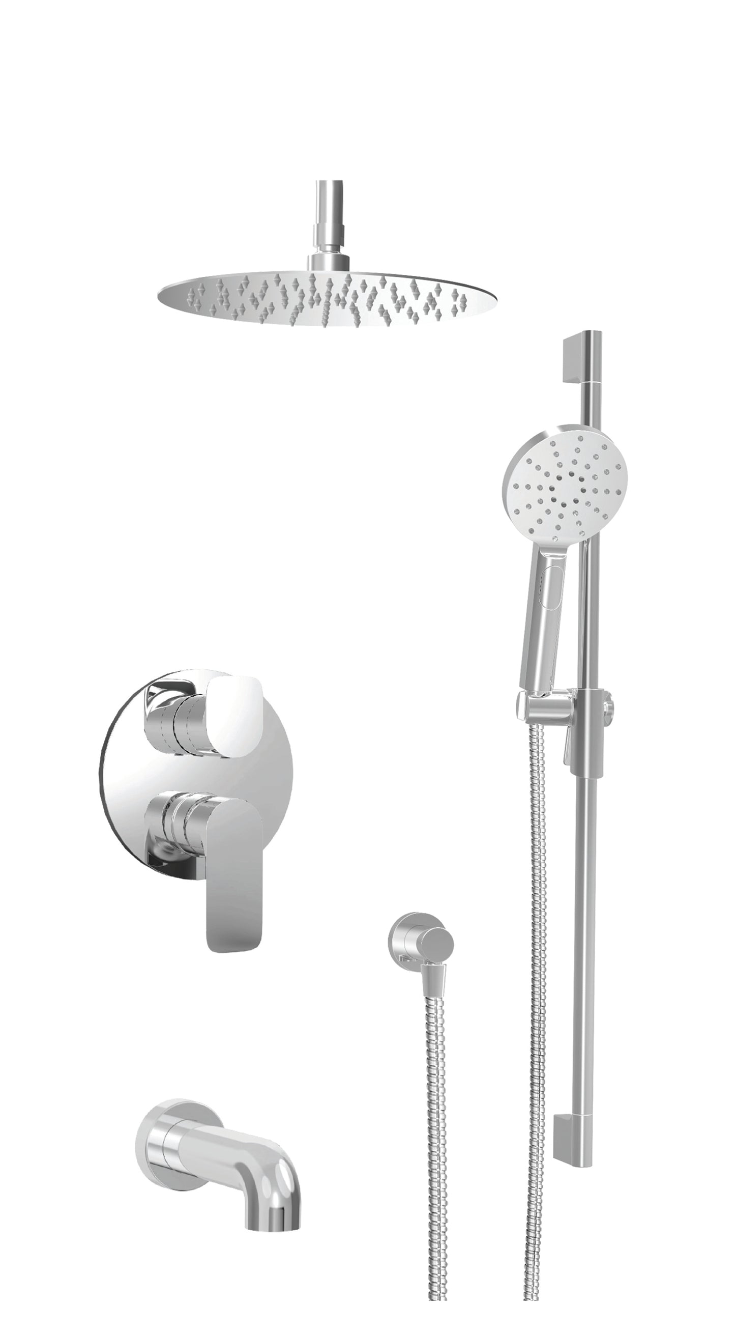 Baril - Sens B45 Complete pressure balanced shower kit