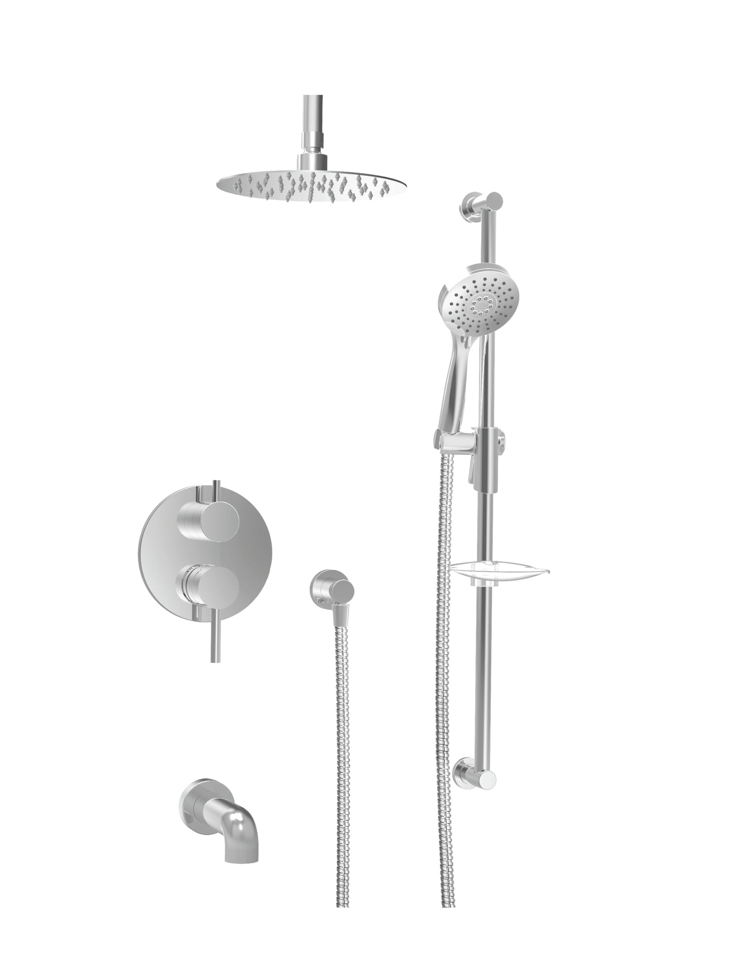 Baril - Zip B66 Complete pressure-balanced shower kit