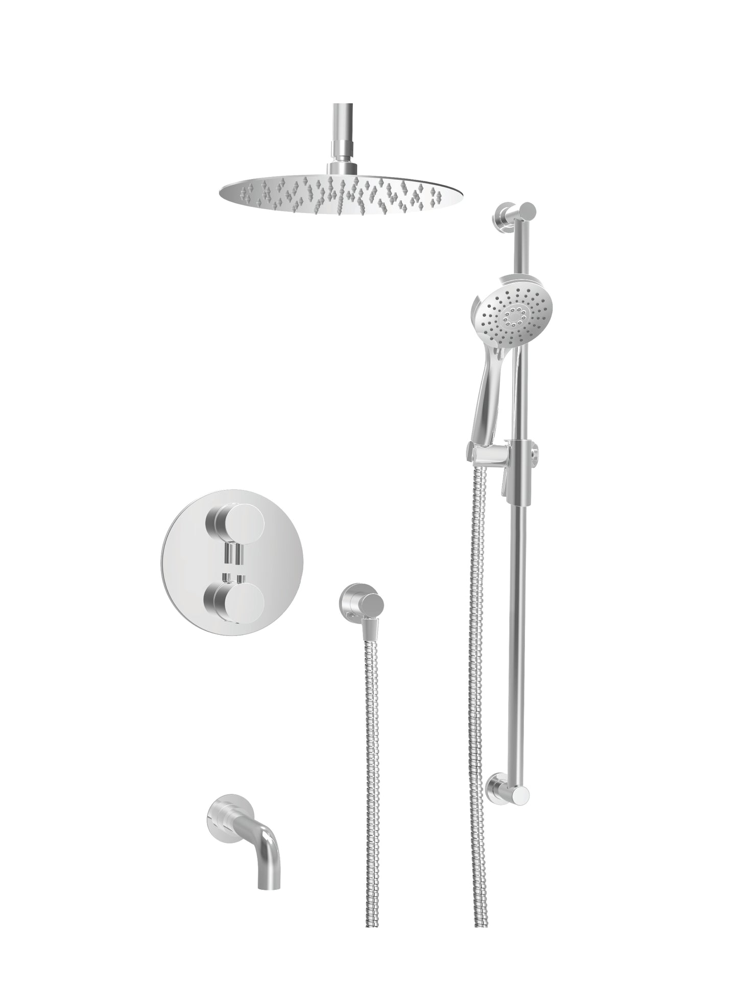 Baril - Zip B66 Complete thermostatic pressure balanced shower kit