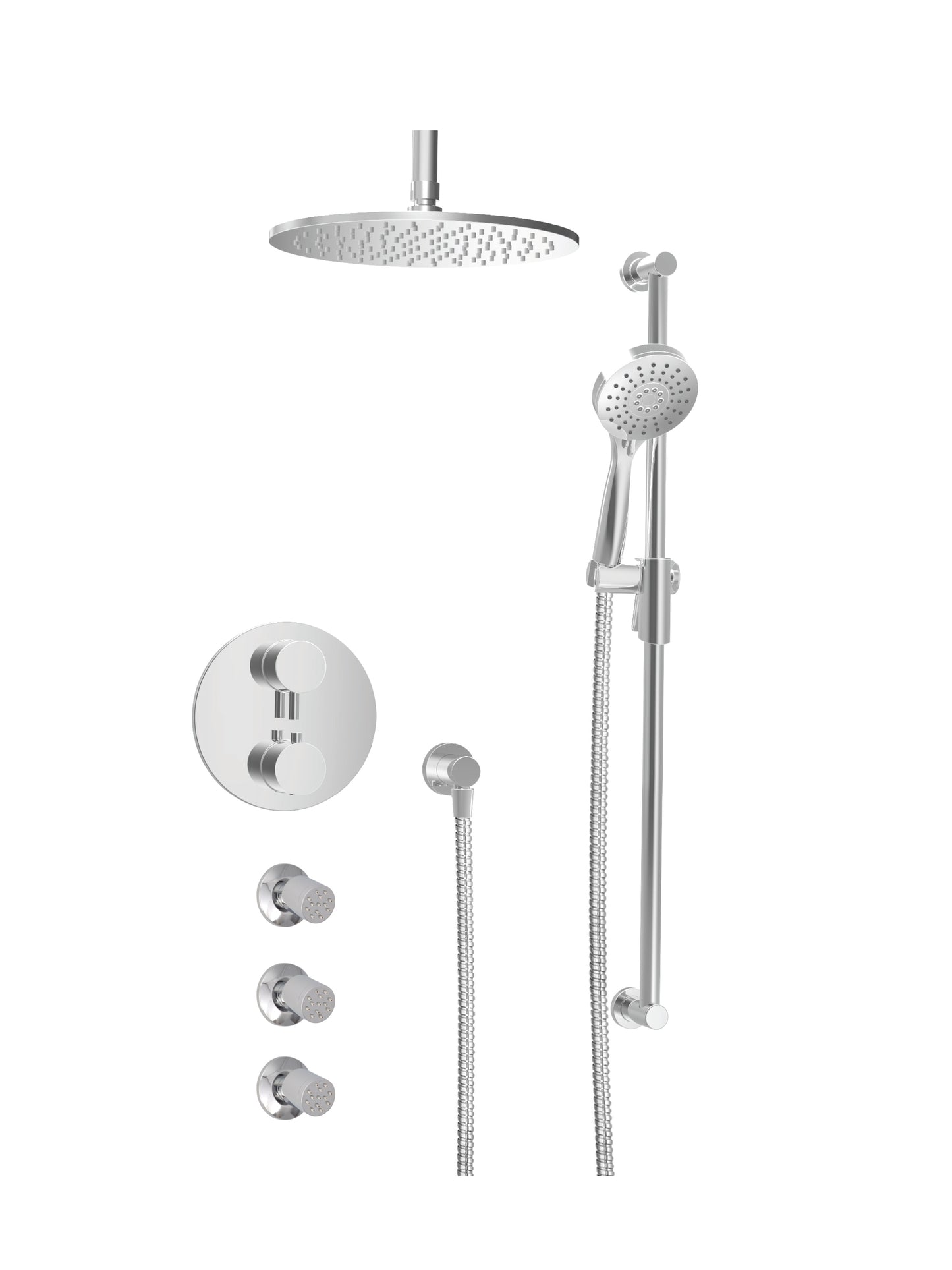 Baril - Zip B66 Complete thermostatic pressure balanced shower kit
