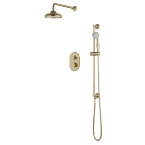 Artos - Classic Thermostatic Shower Trim Kit with Hand Shower on Slide Bar