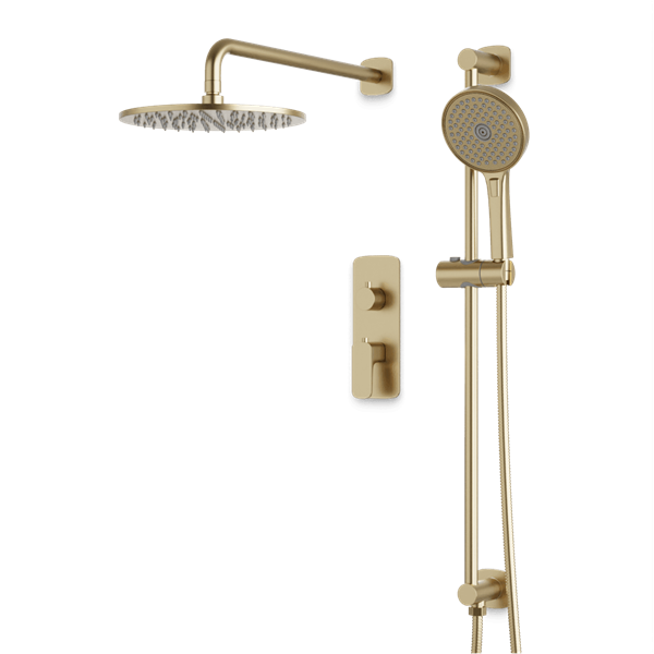 Artos - Harmony Thermostatic Shower Trim Kit with Hand Shower on Slide Bar