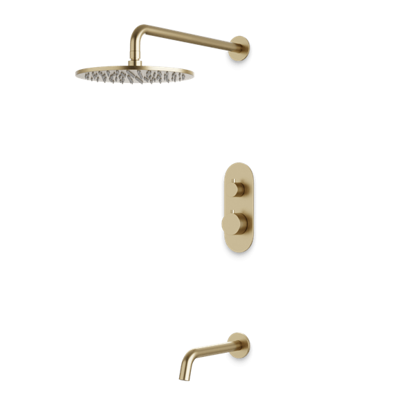 Artos - Opera Thermostatic Shower Trim Kit with Tub Filler