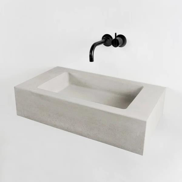 Kast - Pitch Countertop/Wall Mount Basin, 22-7/8 Inch x16-1/2 x 5-1/2 Inch, Includes Wall Brackets