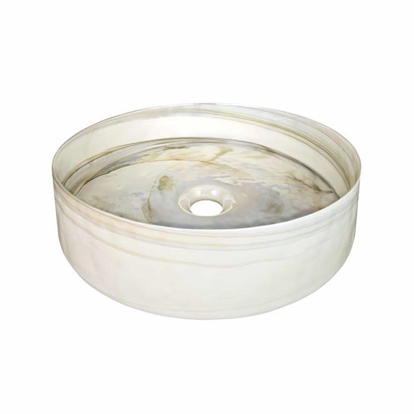 Native Trails - Positano Glass Vessel Bathroom Sink in Abalone