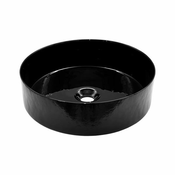 Native Trails - Positano Glass Vessel Bathroom Sink in Abyss