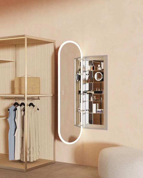 Robern - Presence 20X67 Inch Lighted Frameless Single Door Medicine Cabinet