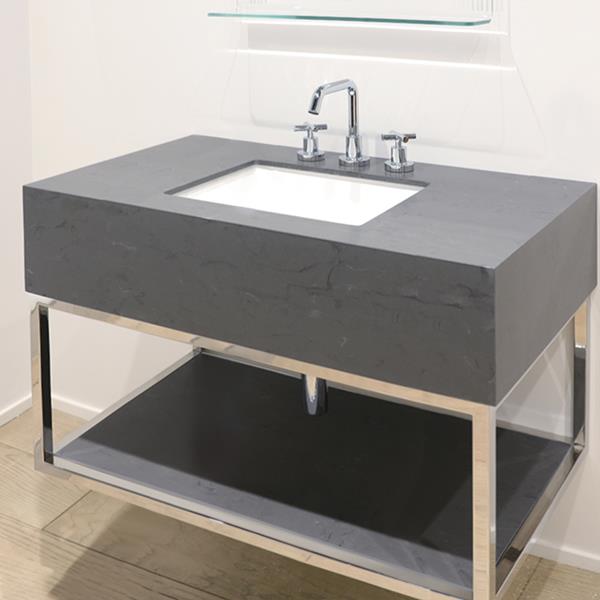 Lacava - Quadro Wall-Mount Under-Counter Frame With Top, Shelf And Optional Backsplash