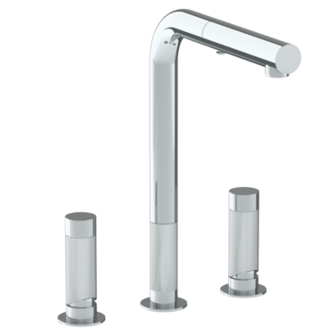 Watermark - Tod 3 Hole Kitchen Faucet with Pull Out Spray