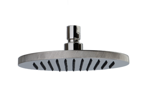 Waterstone - 12 Inch Rainshower Head - Industrial, Knurled