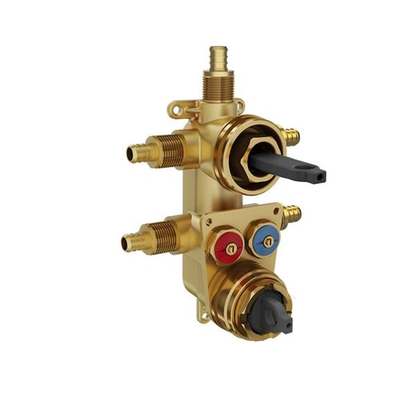 Baril - 1-2-3-way thermostatic pressure-balanced rough-in (PEX)