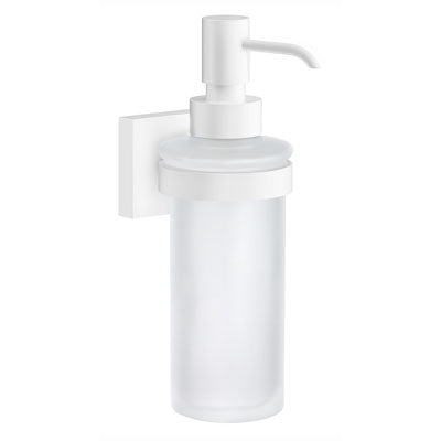 Smedbo - House Holder With Frosted Glass Soap Dispenser Wall Mounted