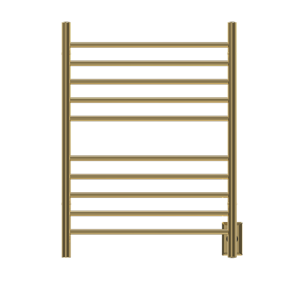 Amba - Radiant Hardwired + Plug-in Combo Straight 10 Bar Towel Warmer