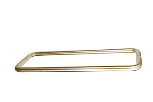 Linnea - Shower Door Pull Back to back mount: 1/2 Inch or 3/4 Inch glass.