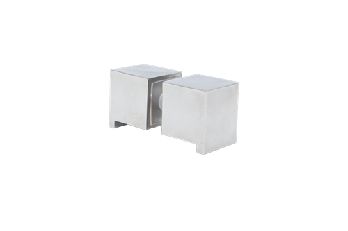 Linnea - Shower Door Pull Back to back mount: 1/2 Inch or 3/4 Inch glass.