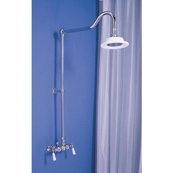 Strom Living - Wall Mounted Exposed Shower Set with 3-3/8 Inch Centers with 60 Inch Riser