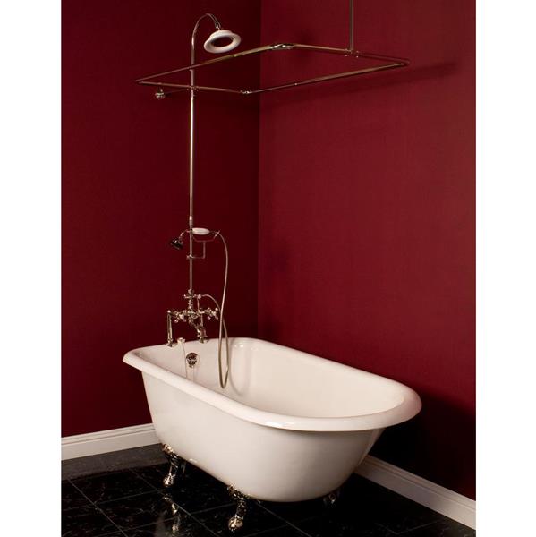 Strom Living - Deck Mount Shower Enclosure Set with Handheld Shower