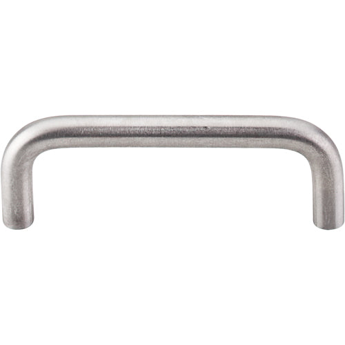 Top Knobs - Bent Bar (8mm Diameter) 3 Inch Center to Center Bar pull - Brushed Stainless Steel
