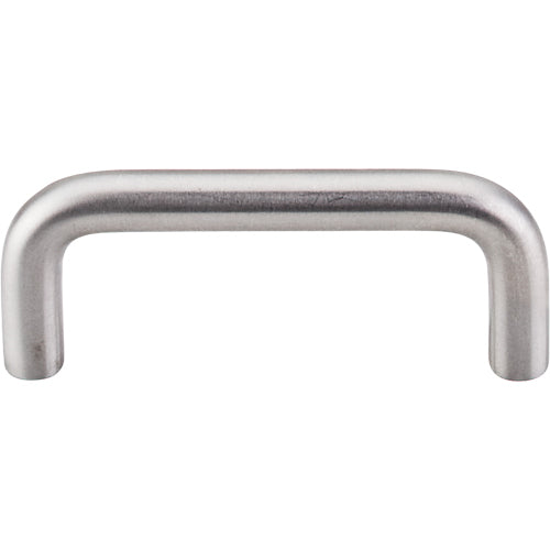 Top Knobs - Bent Bar (10mm Diameter) 3 Inch Center to Center Bar pull - Brushed Stainless Steel