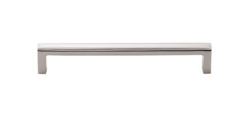 Top Knobs - Ashmore 7 9/16 Inch Center to Center Bar pull - Polished Stainless Steel