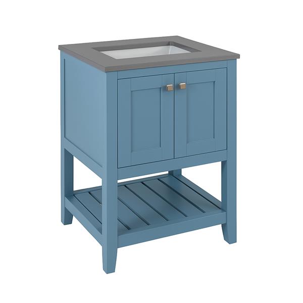 Lacava - Stile Free Standing Under-Counter Vanity With Two Doors(Knobs Included) And Slotted Shelf In Wood
