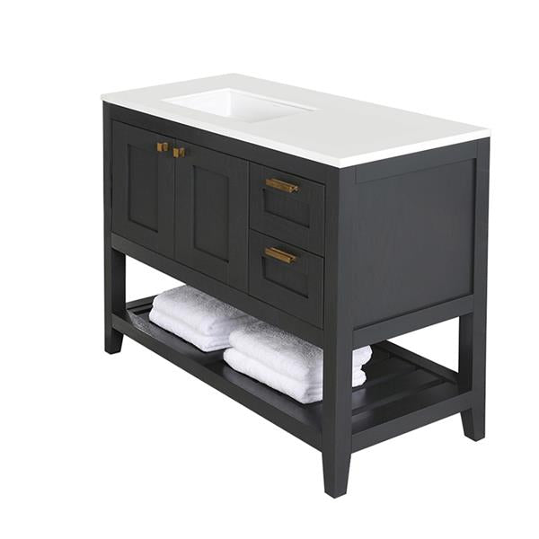 Lacava - Stile Free Standing Under-Counter Vanity With Two Doors(Knobs Included) On Left