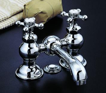 Strom Living - Bridge Faucet Set with Straight Spout and Lever Handles 4 Inch Spread