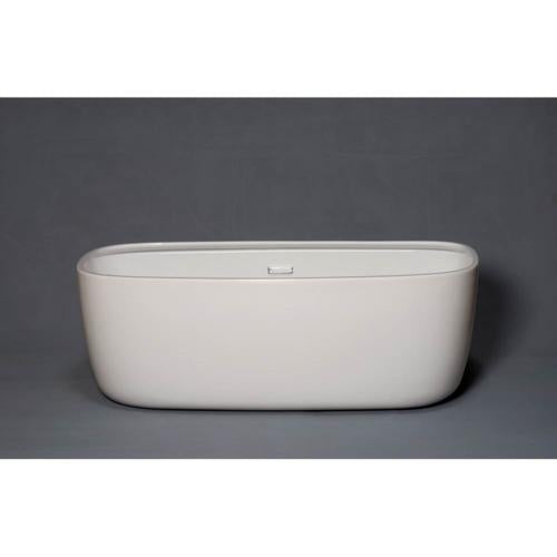 Strom Living - The Jenny 60 Inch Acrylic Tub, Without Faucet Holes. Ledge Size Is 4 Inch.