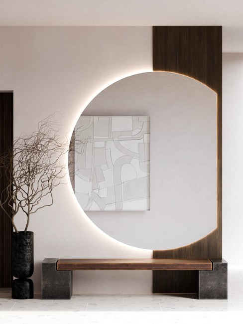 Electric Mirror - Solis Lighted Living Space Mirror - 60 x 72