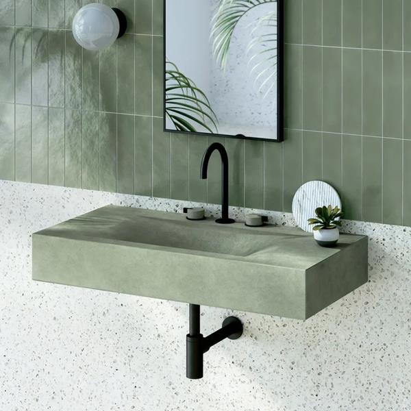 Kast - Sono Countertop/Wall Mount Basin, 35-1/2 Inch x 17-3/4 Inch, Includes Wall Brackets