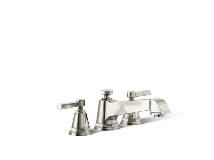 Kohler - Pinstripe Pure Deck-Mount Bath Faucet Trim With Lever Handles