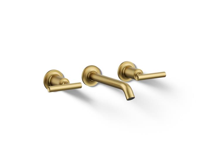 Kohler - Purist Wall-Mount Bathroom Sink Faucet Trim With Lever Handles, 1.2 Gpm