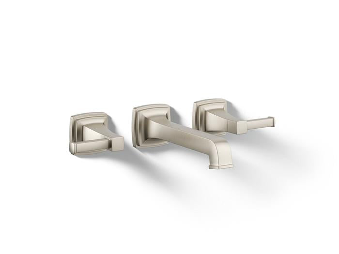 Kohler - Riff Widespread Wall Mount Bathroom Sink Faucet Trim, 1.2 Gpm