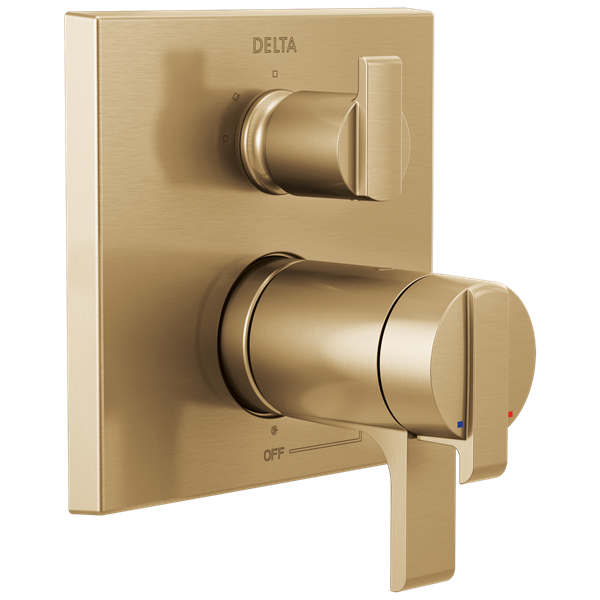 Delta - Ara Angular Modern Tempassure 17T Series Valve Trim With 3-Setting Integrated Diverter