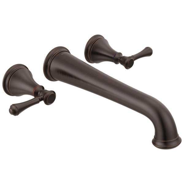 Delta - Cassidy Two Handle Wall Mount Tub Filler Trim