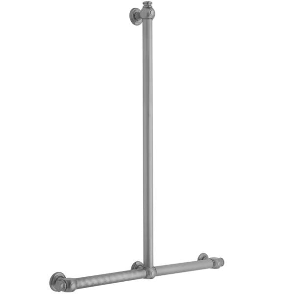 Jaclo - T61 Reeded with End Caps 32H x 24W T Grab Bar
