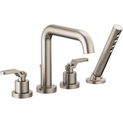 Brizo - Litze Roman Tub with Handshower - Less Handles – PlumbTile