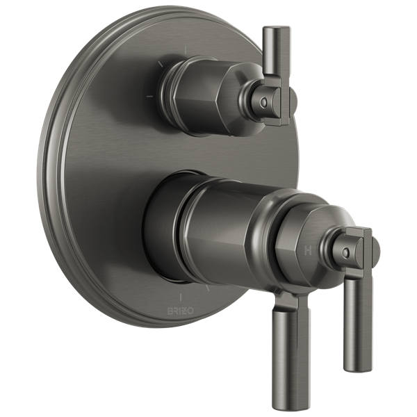 Brizo - Invari Tempassure Thermostatic Valve With Integrated 3-Function Diverter Trim