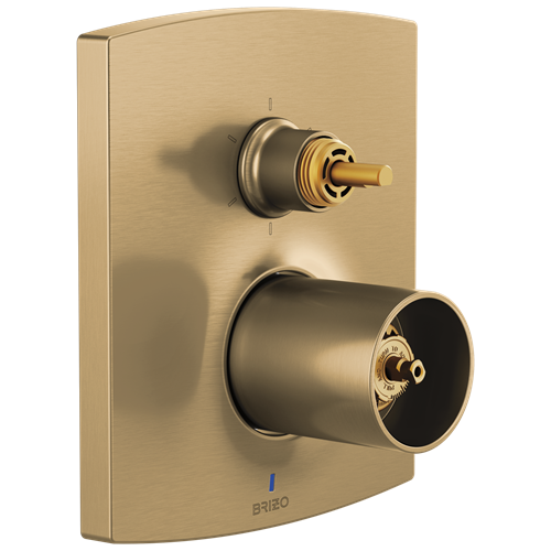 Brizo - Kintsu Pressure Balance Valve Trim with Integrated 6-Function Diverter Trim - Less Handles