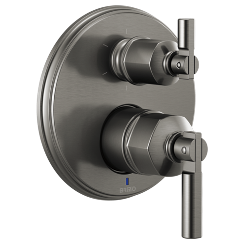 Brizo - Invari Pressure Balance Valve With Integrated 6-Function Diverter Trim - Less Handles