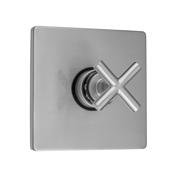 Jaclo - Square Plate with Hub Base Cross Trim for Thermostatic Valves (J-TH34 & J-TH12)