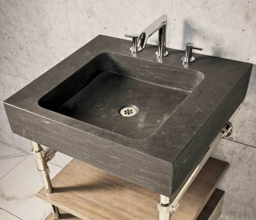 Stone Forest - Terra Vanity Sink, 24 Inch, Specify Faucet Drilling If Required