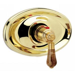 Phylrich - Versailles 3/4 Inch Thermostat, Brown Onyx Handle - Trim Only