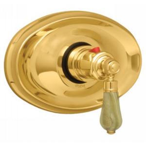 Phylrich - Regent 3/4 Inch Thermostat, Green Onyx Handle - Trim Only