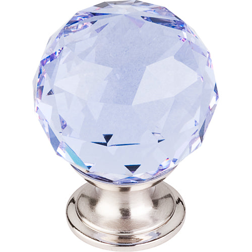 Top Knobs - Light Blue Crystal 1 3/8 Inch Diameter Round Knob