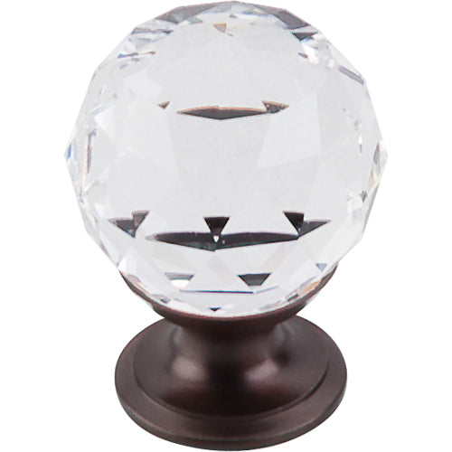 Top Knobs - Clear Crystal 1 1/8 Inch Diameter Round Knob