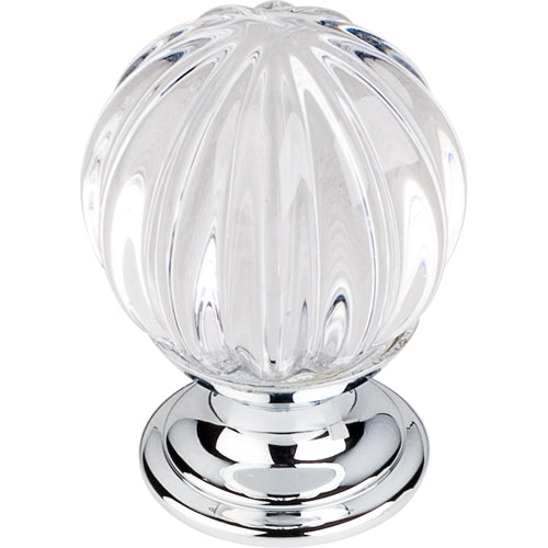 Top Knobs - Clear Melon Crystal 1 1/8 Inch Diameter Round Knob
