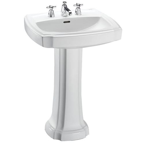 Toto - Guinevere 24-3/8 Inch x 19-7/8 Inch Rectangular Bathroom Sink for Single Hole Faucets (Pedestal Not Included)