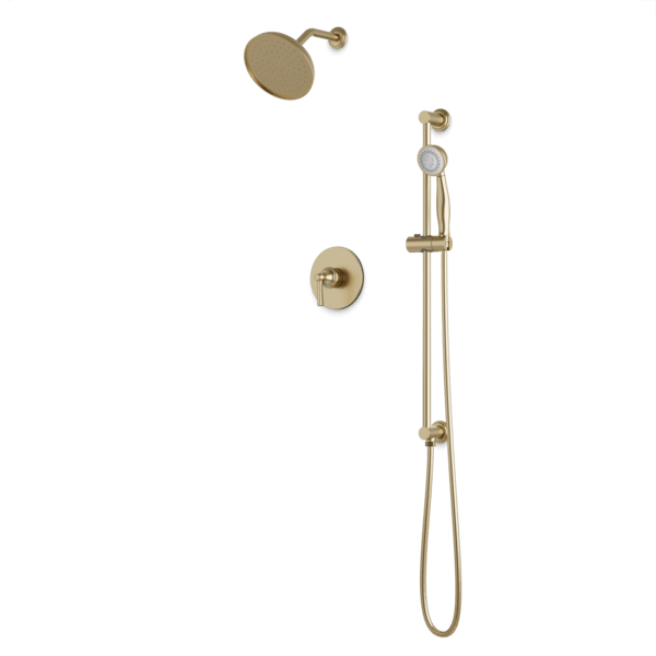 Artos - Classic 2-Way Pressure Balance Shower Trim Kit with Hand Shower on Integrated Slide Bar